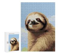 300 PCS Jigsaw Puzzles for Adults Inspirational Sloth Pixel Jigsaws for Adults DIY Toys Analysis And Logic Unique Gifts for Birthday And Christmas 300 PCS