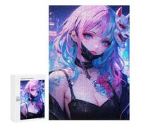 300 PCS Jigsaw Puzzles for Adults Jigsaw Anime Oni Girl Adult Puzzles Relaxing Games Enhance Memory Christmas Birthday Gifts 300 PCS