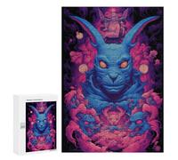 300 PCS Jigsaw Puzzles for Adults Jigsaw Blue Rabbit Fantasy Adult Puzzles Anti-Stress Toys Difficult Hard Challenging Game Gifts 300 PCS