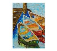 300 PCS Jigsaw Puzzles for Adults Jigsaw Boats Puzzle for Adults Hands-on Game Wall Art Fun at Home Activities, 300 PCS
