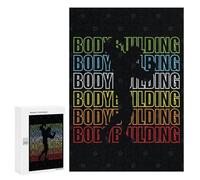 300 PCS Jigsaw Puzzles for Adults Jigsaw Bodybuilding Retro Adult Puzzles Relaxing Games Enhance Memory Christmas Birthday Gifts 300 PCS
