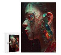 300 PCS Jigsaw Puzzles for Adults Jigsaw Broken Elegance A Digital Artwork Adult Puzzles Anti-Stress Toys Difficult Hard Challenging Game Gifts 300 PCS