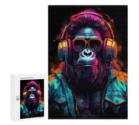 300 PCS Jigsaw Puzzles for Adults Jigsaw Chill Monkey -4 Adult Puzzles Anti-Stress Toys Difficult Hard Challenging Game Gifts 300 PCS