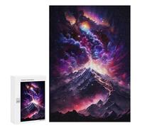 300 PCS Jigsaw Puzzles for Adults Jigsaw Cosmic Mountain Aurora-1 Adult Puzzles Relaxing Games Enhance Memory Christmas Birthday Gifts 300 PCS