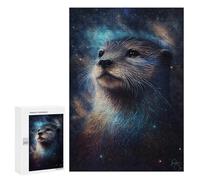 300 PCS Jigsaw Puzzles for Adults Jigsaw Cosmic Otter Portrait-3 Adult Puzzles Relaxing Games Enhance Memory Christmas Birthday Gifts 300 PCS