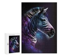 300 PCS Jigsaw Puzzles for Adults Jigsaw Cosmic Zebra Art Print-8 Adult Puzzles Relaxing Games Enhance Memory Christmas Birthday Gifts 300 PCS