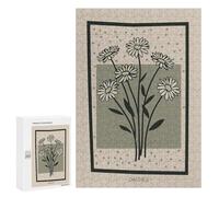 300 PCS Jigsaw Puzzles for Adults Jigsaw Daisy Flower Bouquet Mid Century Adult Puzzles Relaxing Games Enhance Memory Christmas Birthday Gifts 300 PCS