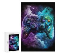 300 PCS Jigsaw Puzzles for Adults Jigsaw Galactic Gaming Controller Art Print Adult Puzzles Relaxing Games Enhance Memory Christmas Birthday Gifts 300 PCS