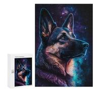 300 PCS Jigsaw Puzzles for Adults Jigsaw Galactic German Shepherd Art Print -1 Adult Puzzles Relaxing Games Enhance Memory Christmas Birthday Gifts 300 PCS