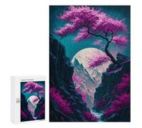 300 PCS Jigsaw Puzzles for Adults Jigsaw Magic Neon Tree Adult Jigsaw Brain Teaser Game Hand Speed Race Challenging Game Gifts 300 PCS