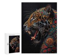 300 PCS Jigsaw Puzzles for Adults Jigsaw Mandala Jaguar Art Adult Puzzles Relaxing Games Enhance Memory Christmas Birthday Gifts 300 PCS
