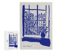 300 PCS Jigsaw Puzzles for Adults Jigsaw Paris Window View Adult Puzzles Relaxing Games Enhance Memory Christmas Birthday Gifts 300 PCS