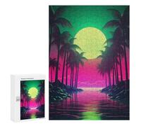 300 PCS Jigsaw Puzzles for Adults Jigsaw Retro Synthwave Chronicles Adult Jigsaw Puzzle Anti-Stress Toys Staycation Kill Time Fun at Home Activities, 300 PCS