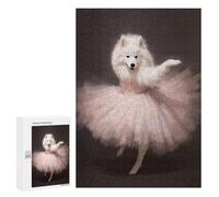 300 PCS Jigsaw Puzzles for Adults Jigsaw Samoyed Ballerina Adult Jigsaw Puzzle Brain Teaser Game Wall Decoration Fun at Home Activities, 300 PCS