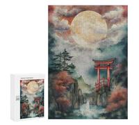 300 PCS Jigsaw Puzzles for Adults Jigsaw Torii Gate in Japan Adult Jigsaw Brain Teaser Game Hand Speed Race Challenging Game Gifts 300 PCS