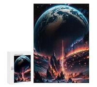 300 PCS Jigsaw Puzzles for Adults Jigsaw Volcan Earth Adult Jigsaw Brain Teaser Game Hand Speed Race Challenging Game Gifts 300 PCS