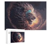 300 PCS Jigsaw Puzzles for Adults Lion's Roar Digital Art Teenagers Puzzles Hands-on Game Improve Memory Parent-child Interaction 300 PCS
