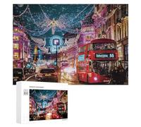 300 PCS Jigsaw Puzzles for Adults London Nights A Festive Illumination Puzzle Puzzles for Adults DIY Toys Home Decoration Difficult And Challenge 300 PCS