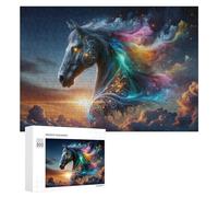 300 PCS Jigsaw Puzzles for Adults Magical Horse Sky Art Puzzles for Adults DIY Toys Home Decoration Difficult And Challenge 300 PCS