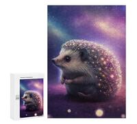 300 PCS Jigsaw Puzzles for Adults Magical Sparkling Hedgehog Jigsaw for Adults Relax Games Hand Speed Race for Is Ideal As A Gift 300 PCS