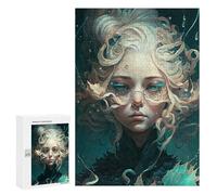 300 PCS Jigsaw Puzzles for Adults Mermaid Dreams Fantasy Art Jigsaw for Adults Brain Teaser Game Birthday Present Difficult And Challenge 300 PCS