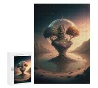 300 PCS Jigsaw Puzzles for Adults Moonlit Treehouse Fantasy Jigsaw for Adults Brain Teaser Game Birthday Present Difficult And Challenge 300 PCS