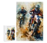 300 PCS Jigsaw Puzzles for Adults Motor Racers Jigsaw for Adults Brain Teaser Game Birthday Present Difficult And Challenge 300 PCS