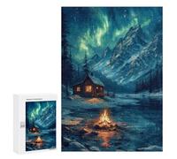 300 PCS Jigsaw Puzzles for Adults Nordic Nature Painting Jigsaw for Adults Brain Teaser Game Birthday Present Difficult And Challenge 300 PCS