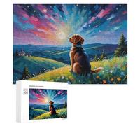 300 PCS Jigsaw Puzzles for Adults Painted Dog Dreamscape Jigsaw for Adults Relax Games For Family Fun for Is Ideal As A Gift 300 PCS