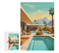 300 PCS Jigsaw Puzzles for Adults Palm Springs Jigsaw for Adults Brain Teaser Game Birthday Present Difficult And Challenge 300 PCS