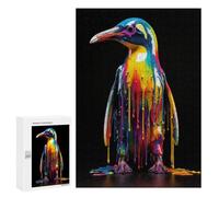300 PCS Jigsaw Puzzles for Adults Rainbow Penguin Jigsaw for Adults Relax Games Hand Speed Race for Is Ideal As A Gift 300 PCS
