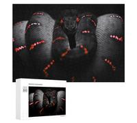 300 PCS Jigsaw Puzzles for Adults Red-Spotted Snake Close-Up Puzzles for Adults DIY Toys Home Decoration Difficult And Challenge 300 PCS