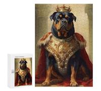 300 PCS Jigsaw Puzzles for Adults Rottweiler The King Puzzle for Adults DIY Toys Precision Cutting Unique Gifts for Birthday And Christmas 300 PCS