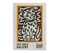 300 PCS Jigsaw Puzzles for Adults Sitting Retro Cat Puzzle for Adults Hands-on Game Improve Memory Unique Gifts for Birthday And Christmas 300 PCS