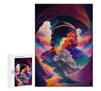 300 PCS Jigsaw Puzzles for Adults Space Clouds Colorful Puzzle for Adults Anti-Stress Toys A Work of Art Difficult And Challenge 300 PCS