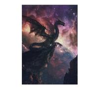 300 PCS Jigsaw Puzzles for Adults Space Dragon On The Edge Adult Jigsaw Puzzle Brain Teaser Game Difficult Challenge Difficult And Challenge 300 PCS