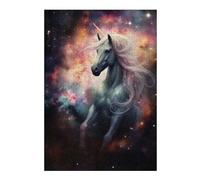 300 PCS Jigsaw Puzzles for Adults Space Unicorn in Nebula Adult Jigsaw Puzzle Brain Teaser Game Difficult Challenge Difficult And Challenge 300 PCS