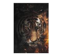 300 PCS Jigsaw Puzzles for Adults Sparkling Tiger Adult Jigsaw Puzzle Brain Teaser Game Difficult Challenge Difficult And Challenge 300 PCS