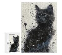 300 PCS Jigsaw Puzzles for Adults Stargazing Kitten Jigsaws for Adults DIY Toys Analysis And Logic Unique Gifts for Birthday And Christmas 300 PCS