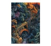 300 PCS Jigsaw Puzzles for Adults Stone Bridge Adult Jigsaw Puzzle Brain Teaser Game Difficult Challenge Difficult And Challenge 300 PCS