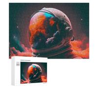 300 PCS Jigsaw Puzzles for Adults Teenagerss Astronaut in Space -31 Puzzles for Adults Hands-on Game Precision Cutting Parent-child Interaction 300 PCS