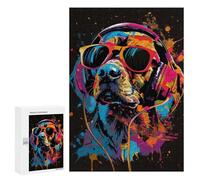 300 PCS Jigsaw Puzzles for Adults Teenagerss Beagle Colorful Jigsaw Hands-on Game Hand Speed Race Unique Gifts for Birthday And Christmas 300 PCS