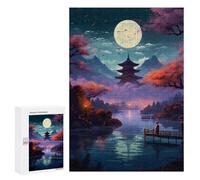 300 PCS Jigsaw Puzzles for Adults Teenagerss Beautiful Night The Lake Jigsaw Puzzle Toy Wall Decor Wall Art Birthday And Unique Gifts 300 PCS