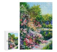 300 PCS Jigsaw Puzzles for Adults Teenagerss Blooming Pond Jigsaw Hands-on Game Hand Speed Race Unique Gifts for Birthday And Christmas 300 PCS