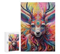 300 PCS Jigsaw Puzzles for Adults Teenagerss Colorful Mythical Creature Puzzles for Adults Hands-on Game Precision Cutting Parent-child Interaction 300 PCS