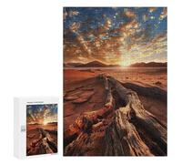 300 PCS Jigsaw Puzzles for Adults Teenagerss Golden Hour at Desert Jigsaw Puzzle Toy Wall Decor Wall Art Birthday And Unique Gifts 300 PCS