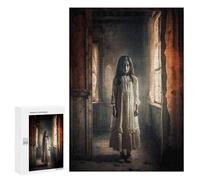 300 PCS Jigsaw Puzzles for Adults Teenagerss Haunting Ghost Girl Puzzles for Adults Hands-on Game Precision Cutting Parent-child Interaction 300 PCS
