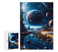 300 PCS Jigsaw Puzzles for Adults Teenagerss Lakes And Planets Jigsaw Puzzle Toy Wall Decor Wall Art Birthday And Unique Gifts 300 PCS