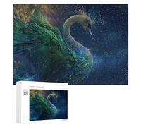 300 PCS Jigsaw Puzzles for Adults Teenagerss Magical Fantasy Swan Artwork Puzzles for Adults Hands-on Game Precision Cutting Parent-child Interaction 300 PCS