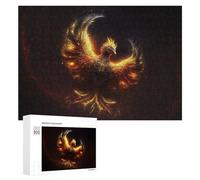 300 PCS Jigsaw Puzzles for Adults Teenagerss Phoenix Rising Firebird Artwork -1 Puzzles for Adults Hands-on Game Precision Cutting Parent-child Interaction 300 PCS
